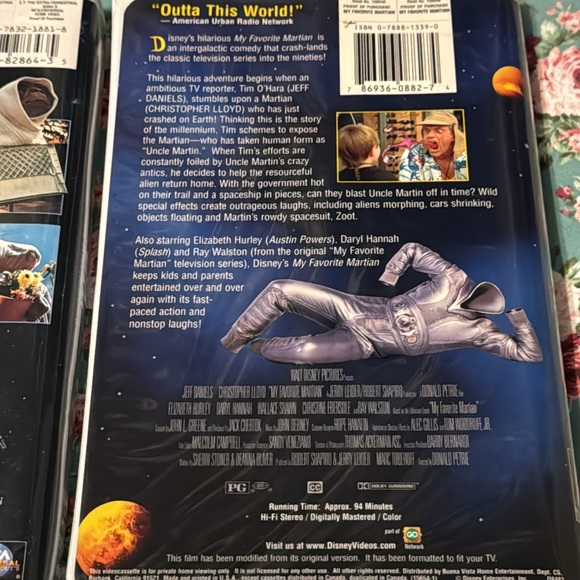 📼 Lot: E.T. The Extra-Terrestrial & My Favorite Martian. Used/like new VHS 🍿💫 - Picture 7 of 10